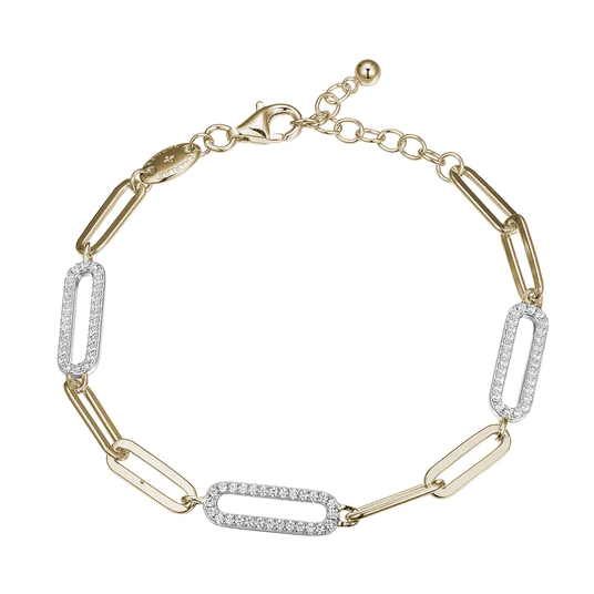 Charles Garnier Paperclip Collection Mabel Bracelet, Gold
