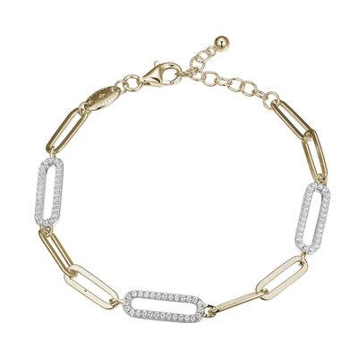 Charles Garnier Paperclip Collection Mabel Bracelet, Gold