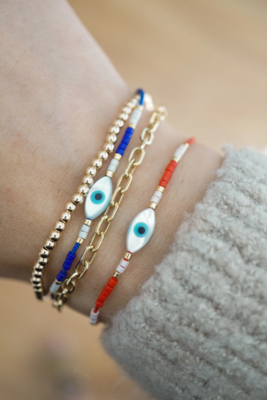 Kindred Row Evil Eye Cord Bracelet, Black