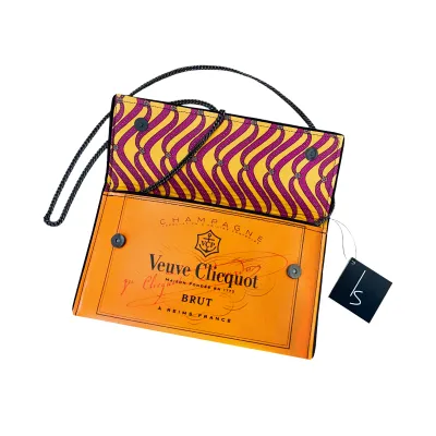 Kent Stetson Pop Bubbles! Orange Mini Crossbody Clutch