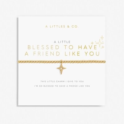 A Little 'Blessed to Have a Friend Like You' Bracelet