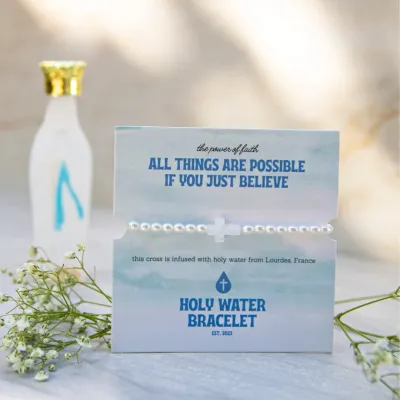 Holy Water Cross Bracelet