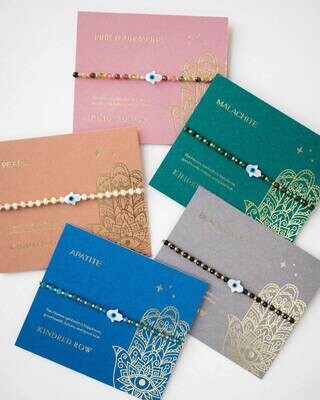 Kindred Row Hamsa Gemstone Bracelet, Freshwater Pearl