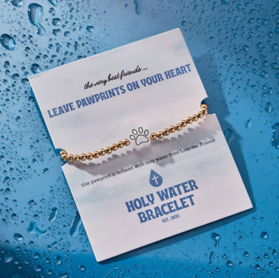 Holy Water Paw Print Bracelet