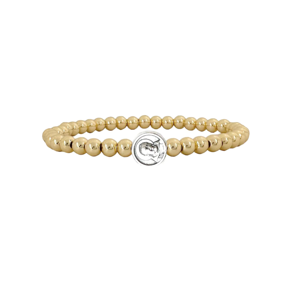 Subliminal Saint Padre Pio Bracelet, Gold