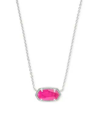 Kendra Scott Elisa Necklace, Silver/Azalea Illusion