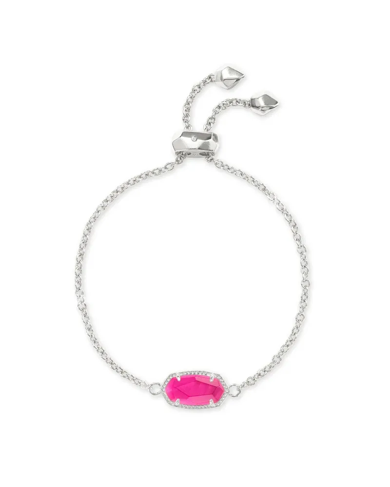 Kendra Scott Elaina Bracelet, Silver/Azalea Illusion