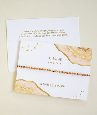 Kindred Row Healing Gemstone Stacking Bracelet, Citrine