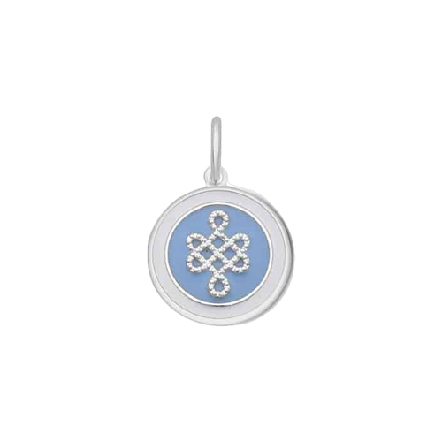 LOLA Small Mother &amp; Daughter Pendant, Silver/Lavender