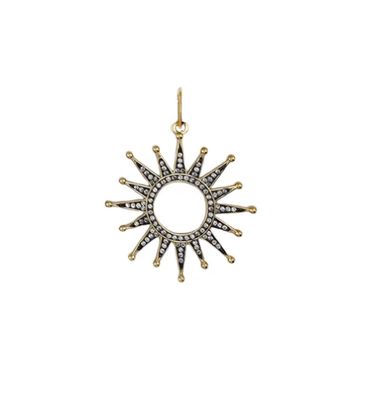 Solar Sun Charm, Gold