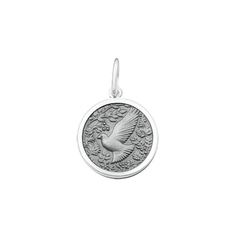 LOLA Dove Pendant, Gray Pearl/Small
