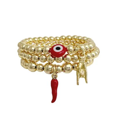 Maria Italian Horn Bracelet Collection (Set of 3)