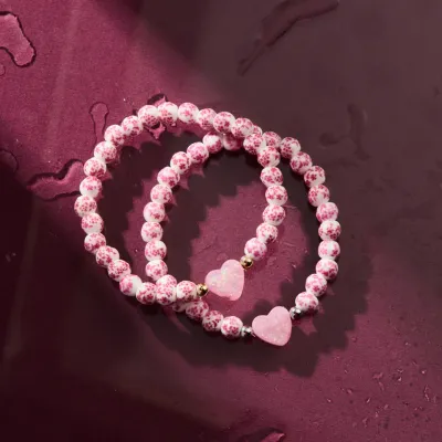 Holy Water Porcelain Heart Bracelet