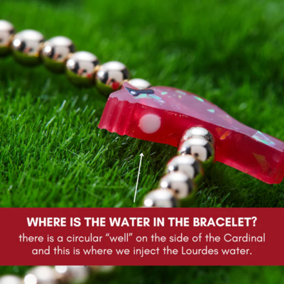 Holy Water Porcelain Cardinal Bracelet