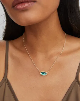 Kendra Scott Elisa Necklace, Gold/London Blue
