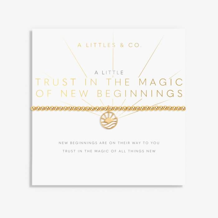 A Little 'Trust in the Magic of New Beginnings' Bracelet