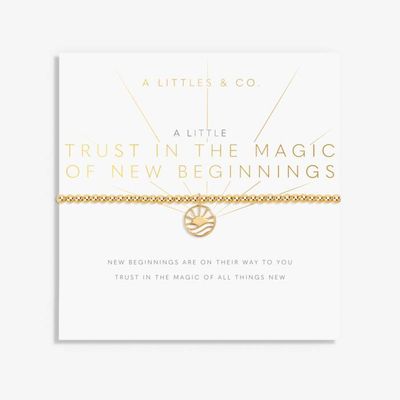 A Little 'Trust in the Magic of New Beginnings' Bracelet