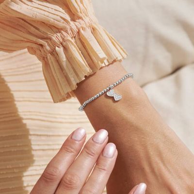 A Little Confetti 'Friendship' Bracelet, Silver