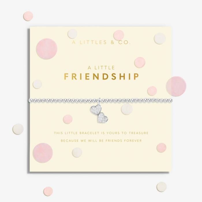 A Little Confetti 'Friendship' Bracelet, Silver