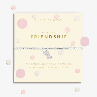 A Little Confetti 'Friendship' Bracelet, Silver