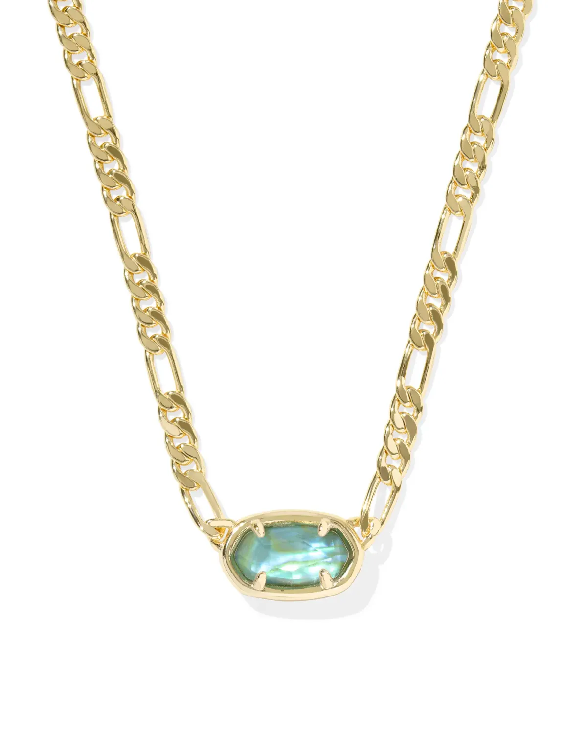 Kendra Scott Elisa Figaro Necklace, Gold/Deep Aqua Illusion