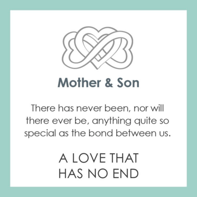 LOLA Mother &amp; Son Pendant, Mauve Blue/Small