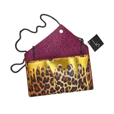 Kent Stetson Glam Leopard Crossbody Clutch
