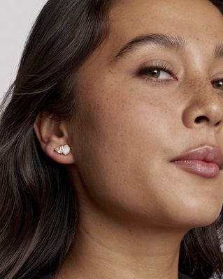 Kendra Scott Tatum Stud Earrings, Gold/Neutral Mix