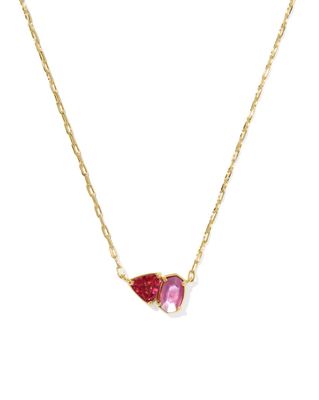 Kendra Scott Tatum Necklace, Gold/Pink Mix