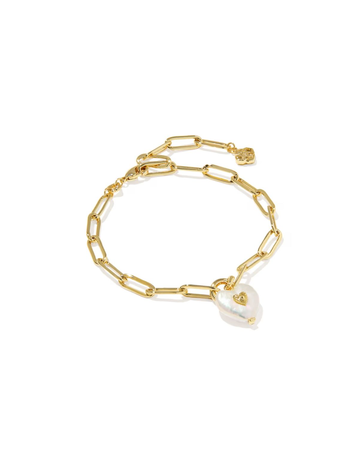 Kendra Scott Sasha Heart Chain Bracelet, Gold