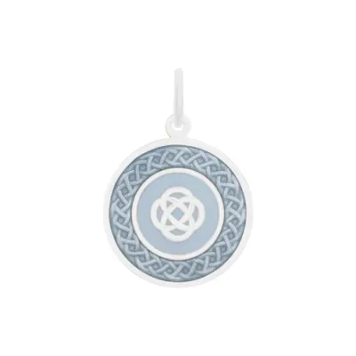 LOLA Family Knot Pendant, Silver/Pale Gray/Small
