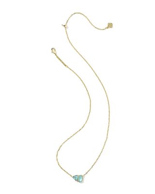 Kendra Scott Tatum Necklace, Gold/Blue Mix