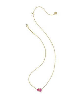 Kendra Scott Tatum Necklace, Gold/Azalea Pink Mix