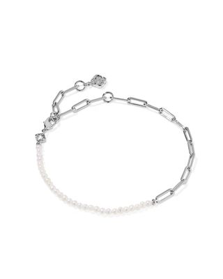 Kendra Scott Markie Half Chain Bracelet, Silver