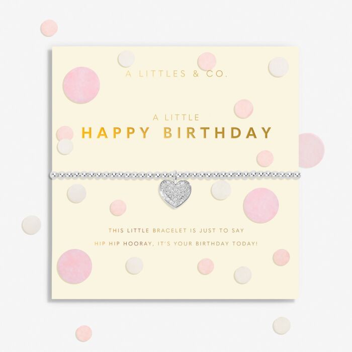 A Little Confetti 'Happy Birthday' Bracelet, Silver