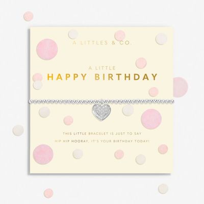 A Little Confetti 'Happy Birthday' Bracelet, Silver