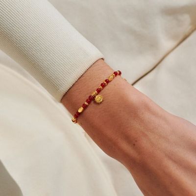 Affirmation Card 'Happiness' Bracelet