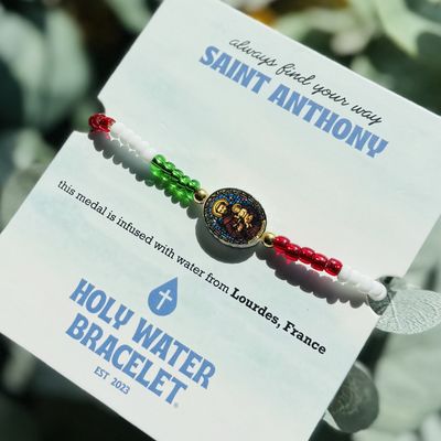 Holy Water Italian Saint Anthony Bracelet