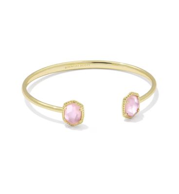 Kendra Scott Daphne Cuff Bracelet, Gold/Light Pink Mother-of-Pearl