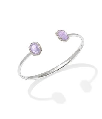Kendra Scott Daphne Cuff Bracelet, Silver/Amethyst