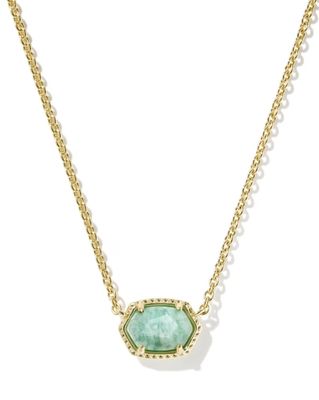 Kendra Scott Daphne Necklace, Gold/Teal Amazonite