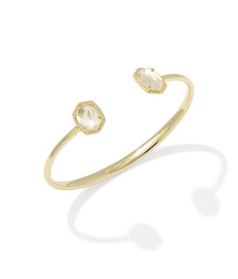 Kendra Scott Daphne Cuff Bracelet, Gold/Ivory Mother-of-Pearl
