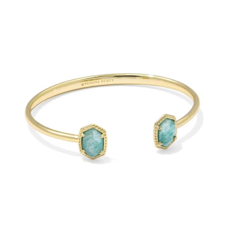 Kendra Scott Daphne Cuff Bracelet, Gold/Teal Amazonite