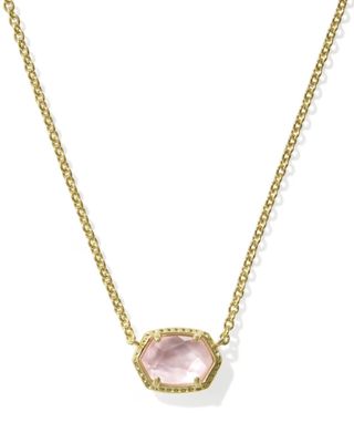 Kendra Scott Daphne Necklace, Gold/Light Pink Mother-of-Pearl