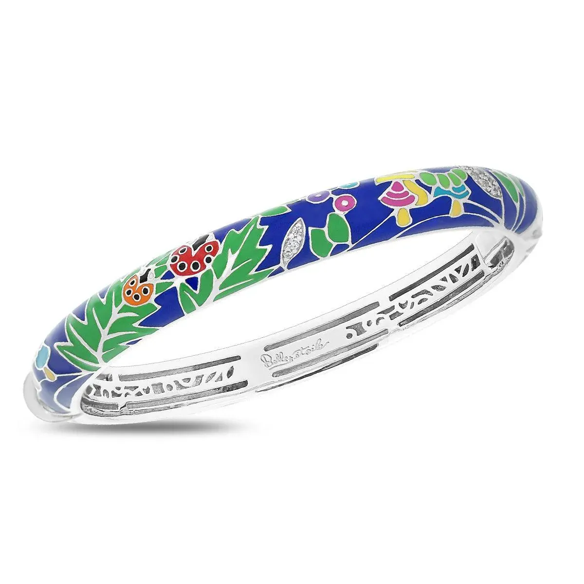 Belle Étoile Ladybug Bangle, Blue Multi
