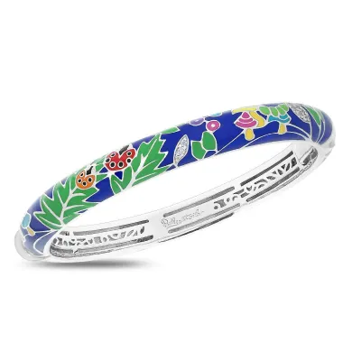 Belle Étoile Ladybug Bangle, Blue Multi