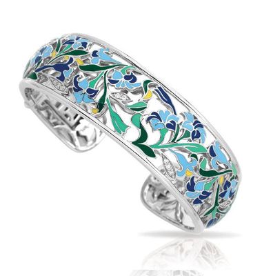 Belle Étoile Morning Glory Bangle, Blue