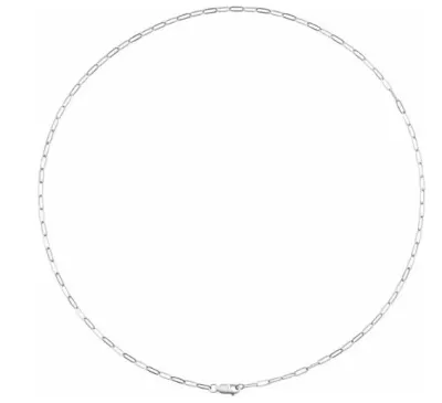 Belle Étoile Paperclip Chain 2mm, Sterling Silver