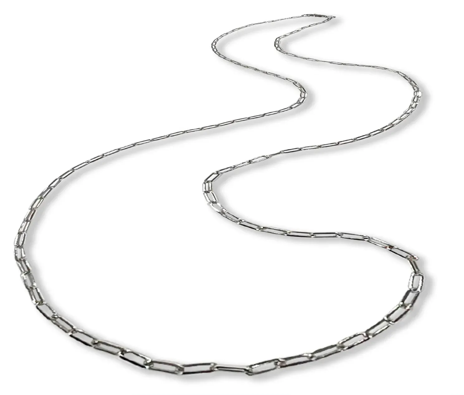 Belle Étoile Paperclip Chain 2mm, Sterling Silver