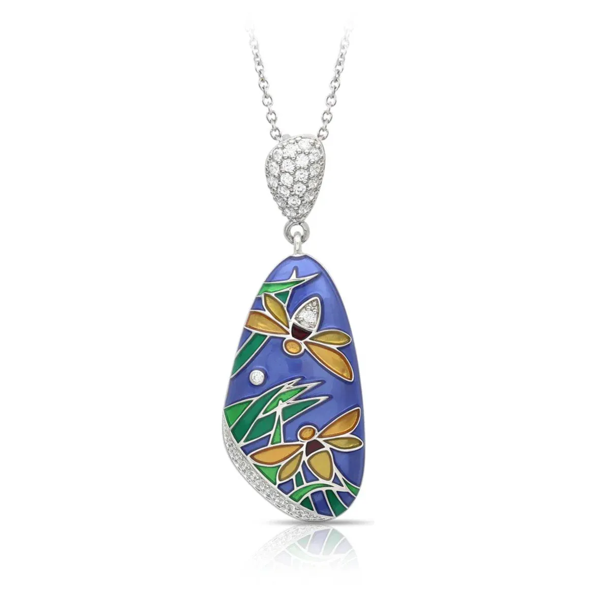 Belle Étoile Fireflies Pendant, Blue Multi